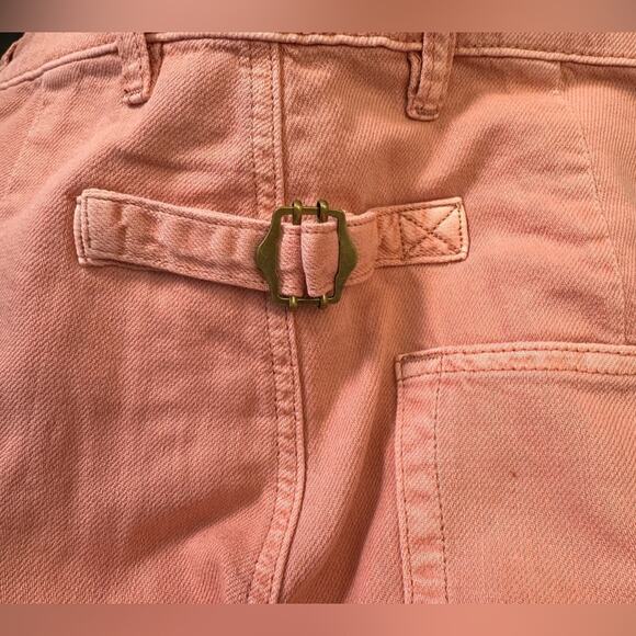 UTILITY SANDRINE ROSE X FREE PEOPLE Palm Embroidered PETAL 28 Wide leg High Rise - Picture 6 of 6